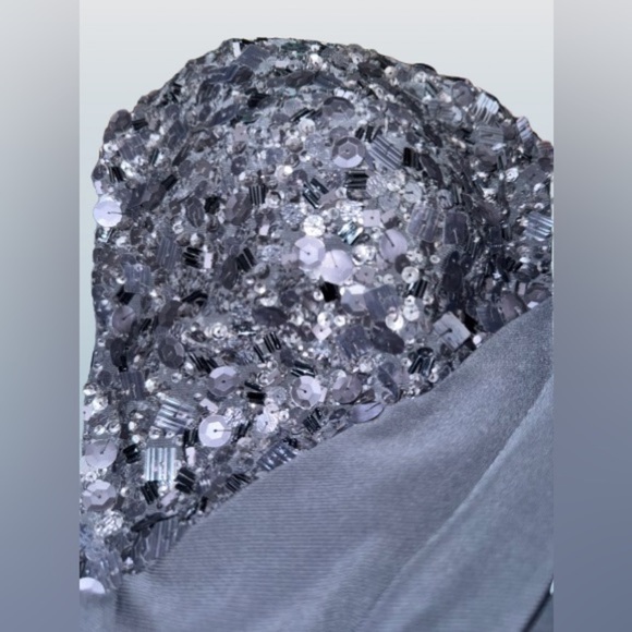 Mignon one-shoulder gown sz 6 - Picture 6 of 6